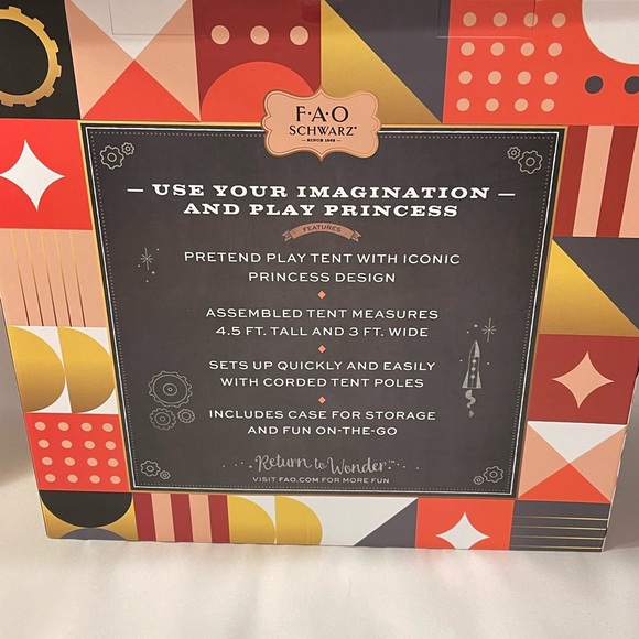 FAO Schwarz Princess Castle Royal Play Tent - Picture 4 of 5